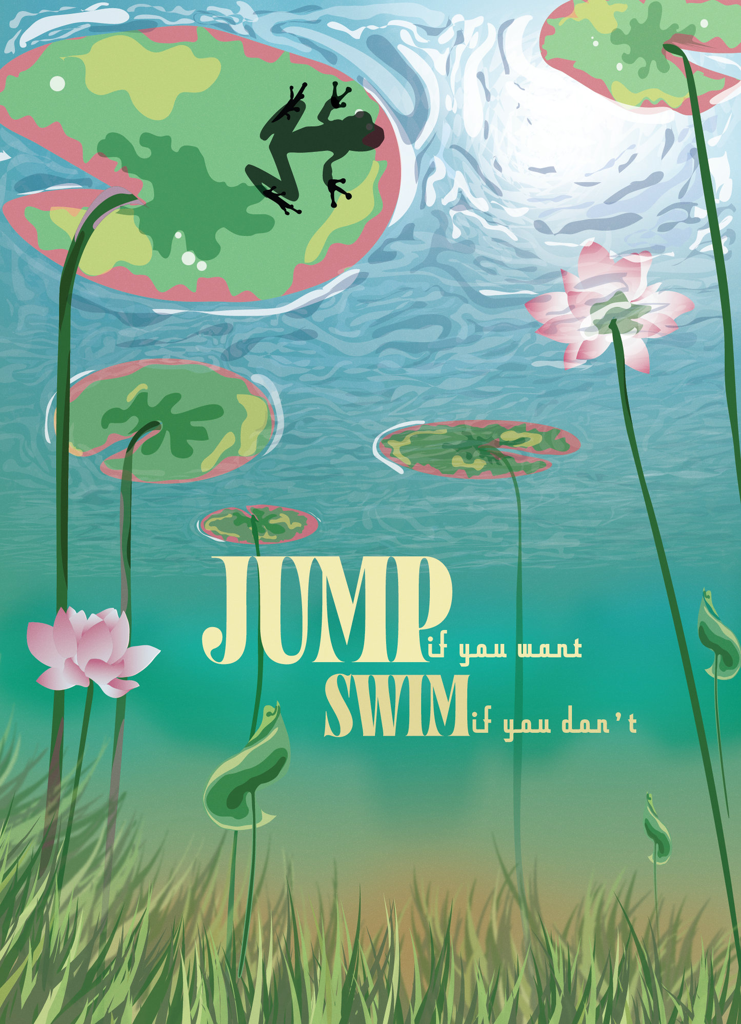 Jump or Swim Print